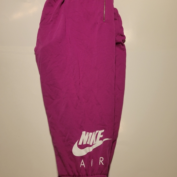 New Nike DM1773-564 Women Sportswear 7/8 Fleece Training Pant Berry Plus Size - Picture 9 of 16